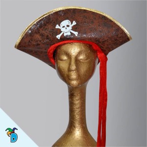 Sombrero Pirata con Alambre